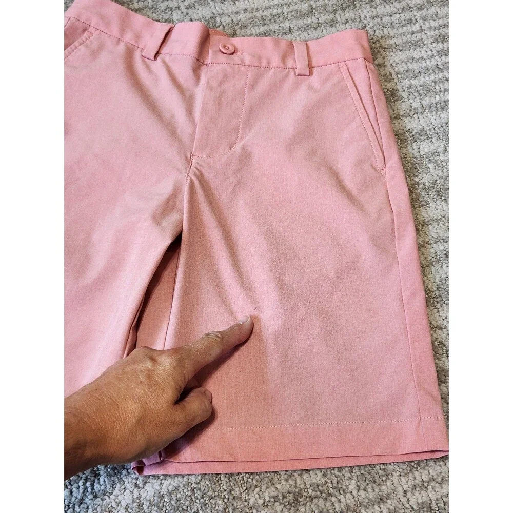 Vineyard Vines Performance Club Boy's Salmon Pink Chino Shorts Size 8